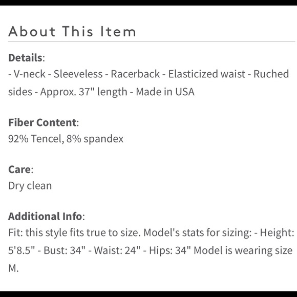 Splendid racerback tank dress with side ruching - Picture 3 of 7